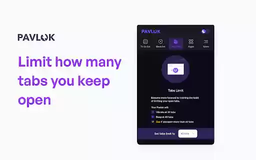 Pavlok Productivity  from Chrome web store to be run with OffiDocs Chromium online