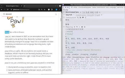 paw  from Chrome web store to be run with OffiDocs Chromium online