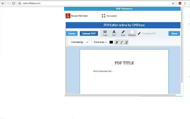 PDF editor online from Chrome web store to be run with OffiDocs Chromium online PDF editor online from Chrome web store to be run with OffiDocs Chromium online