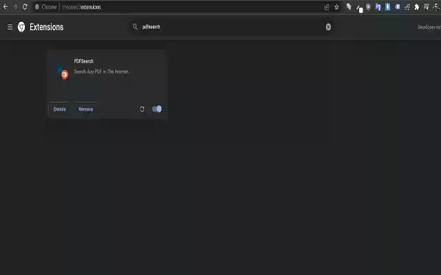 PDFSearch  from Chrome web store to be run with OffiDocs Chromium online