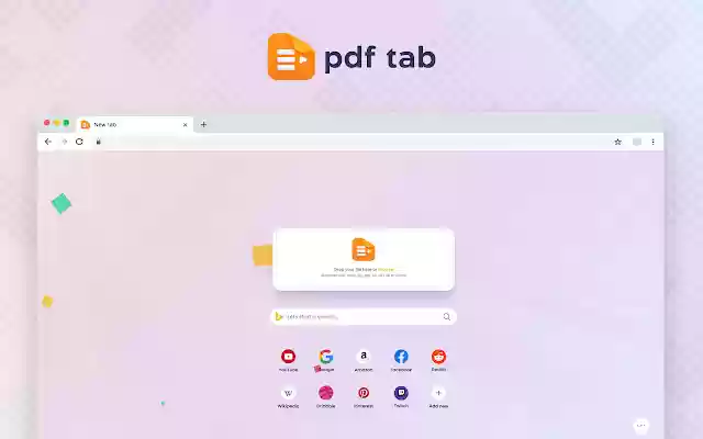PDF Tab PDF Converter in a New Tab  from Chrome web store to be run with OffiDocs Chromium online