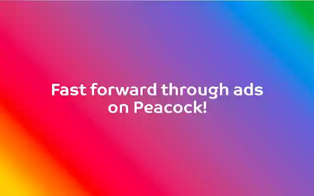 Peacock Ad Skipper | Ad Blocker  from Chrome web store to be run with OffiDocs Chromium online