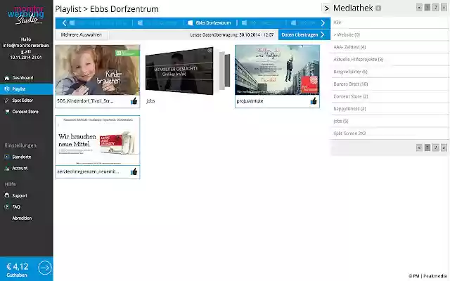 Peakmedia Studio da Chrome Web Store para ser executado com OffiDocs Chromium online