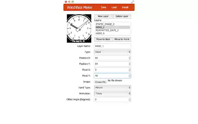 Pebble Watchface Creator  from Chrome web store to be run with OffiDocs Chromium online