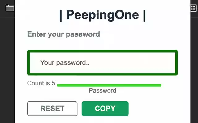 PeepingOne from Chrome web store to be run with OffiDocs Chromium online PeepingOne from Chrome web store to be run with OffiDocs Chromium online