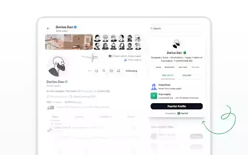 PeerView  from Chrome web store to be run with OffiDocs Chromium online