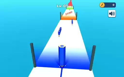 Pencil Rush 3D Game  from Chrome web store to be run with OffiDocs Chromium online