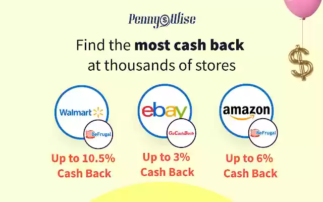 Pennywise Cash Back  from Chrome web store to be run with OffiDocs Chromium online