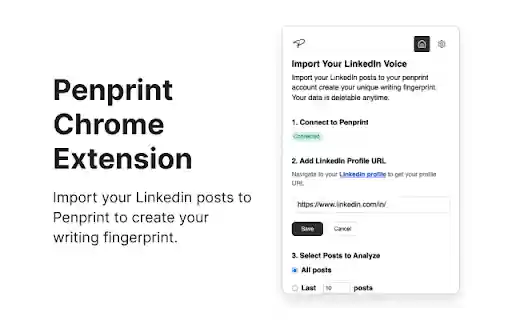 Penprint Extension  from Chrome web store to be run with OffiDocs Chromium online