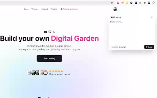 PenX  from Chrome web store to be run with OffiDocs Chromium online