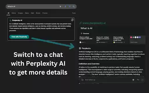 Perplexity AI for Google  from Chrome web store to be run with OffiDocs Chromium online