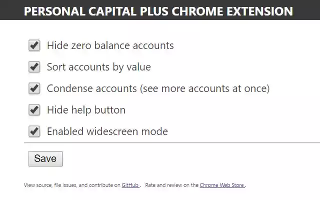 Personal Capital Plus from Chrome web store to be run with OffiDocs Chromium online Personal Capital Plus from Chrome web store to be run with OffiDocs Chromium online