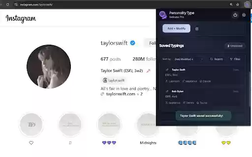 Personality Type Indicator  from Chrome web store to be run with OffiDocs Chromium online