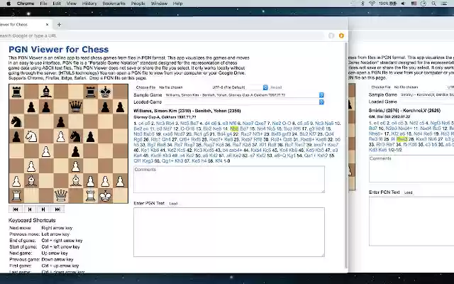 Chrome 网上商店的国际象棋 PGN 查看器将与 OffiDocs Chromium 在线一起运行