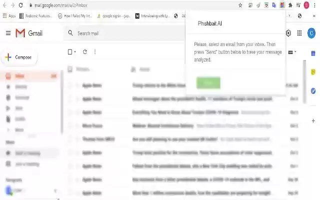 PhishBaitAI  from Chrome web store to be run with OffiDocs Chromium online