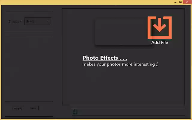 Photo Effects  from Chrome web store to be run with OffiDocs Chromium online