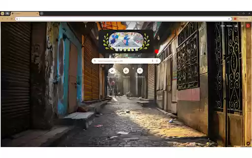 photo showcases an empty alley, quiet and stil  from Chrome web store to be run with OffiDocs Chromium online