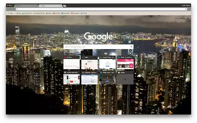 Photo Theme Hong Kong  from Chrome web store to be run with OffiDocs Chromium online