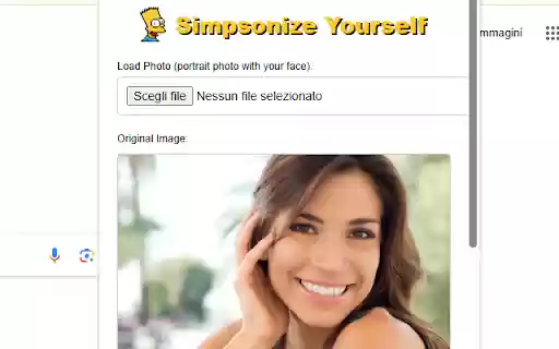 Photo to Simpson Converter  from Chrome web store to be run with OffiDocs Chromium online