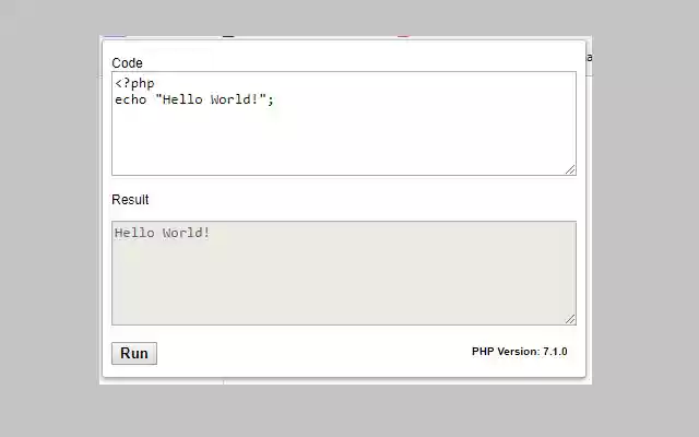 PHP Box  from Chrome web store to be run with OffiDocs Chromium online