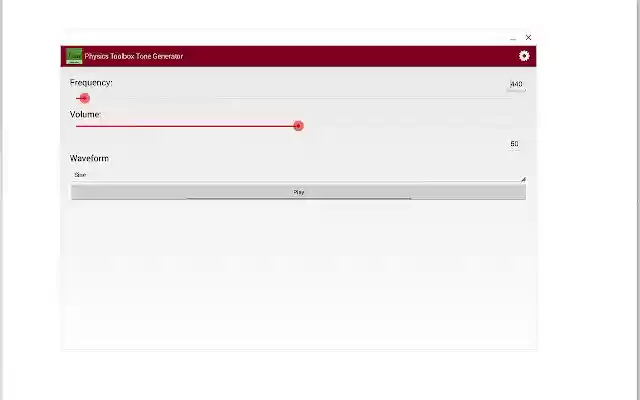 Physics Toolbox Tone Generator  from Chrome web store to be run with OffiDocs Chromium online