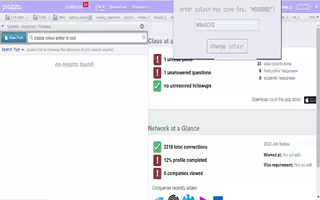 Piazza Topbar Colour Changer  from Chrome web store to be run with OffiDocs Chromium online