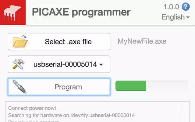 PICAXE programmer from Chrome web store to be run with OffiDocs Chromium online PICAXE programmer from Chrome web store to be run with OffiDocs Chromium online