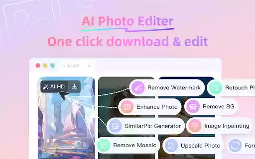 Picfree：AI Image Watermark Remover  Downloader  from Chrome web store to be run with OffiDocs Chromium online