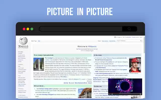 Picture in Picture Extension  from Chrome web store to be run with OffiDocs Chromium online