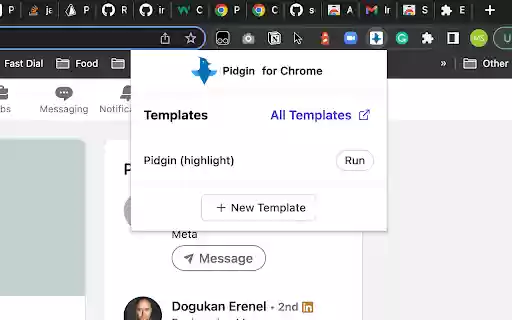 Pidgin  from Chrome web store to be run with OffiDocs Chromium online