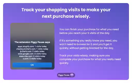 Piggy Pause  from Chrome web store to be run with OffiDocs Chromium online