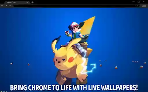 Pikachu Ash Ketchum Live Wallpaper  from Chrome web store to be run with OffiDocs Chromium online