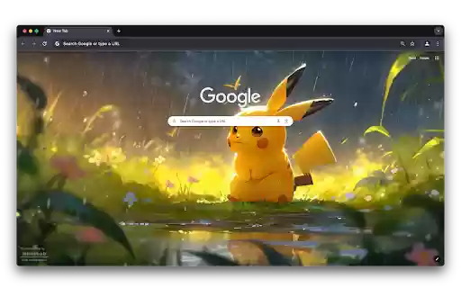Pikachu in Rain Pokemon (Live Wallpaper)  from Chrome web store to be run with OffiDocs Chromium online