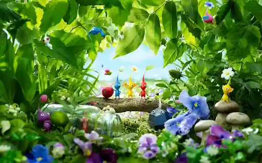 Pikmin Theme  from Chrome web store to be run with OffiDocs Chromium online