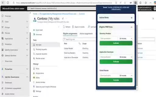 PIM Role Manager  from Chrome web store to be run with OffiDocs Chromium online