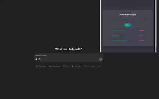 Pin ChatGPT Prompts  from Chrome web store to be run with OffiDocs Chromium online