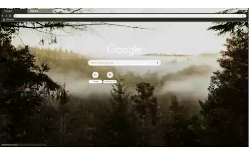 Pine trees and fog  from Chrome web store to be run with OffiDocs Chromium online