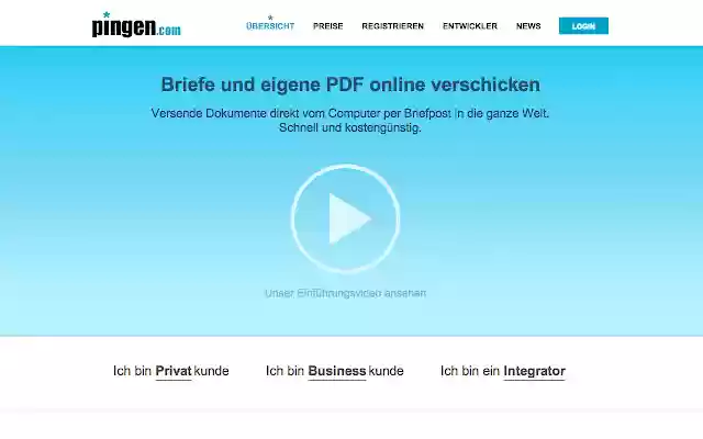 pingen.com  from Chrome web store to be run with OffiDocs Chromium online