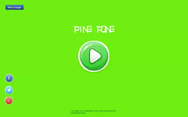 Ping Pong  from Chrome web store to be run with OffiDocs Chromium online