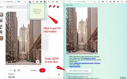 Pin Helper  from Chrome web store to be run with OffiDocs Chromium online