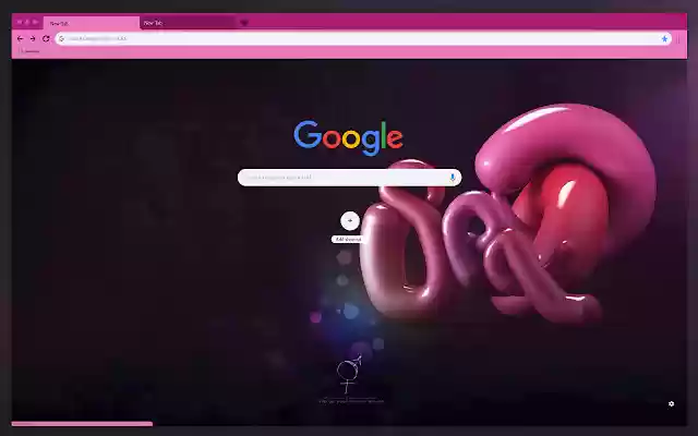 Pink abstraction on black  from Chrome web store to be run with OffiDocs Chromium online