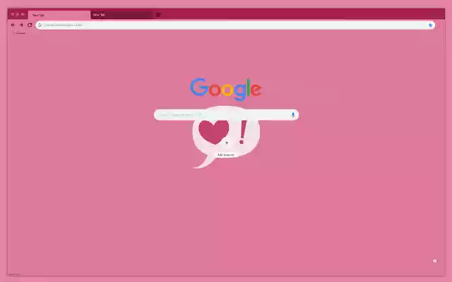 Pink heart  from Chrome web store to be run with OffiDocs Chromium online