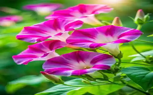 Pink Morning Glory Wallpaper  from Chrome web store to be run with OffiDocs Chromium online
