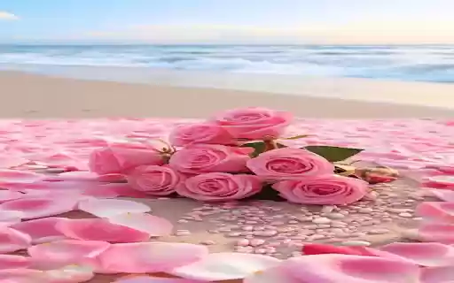 Pink rose bouquet wallpaper  from Chrome web store to be run with OffiDocs Chromium online