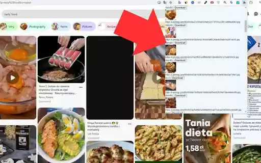 Pinterest Foto Download  from Chrome web store to be run with OffiDocs Chromium online