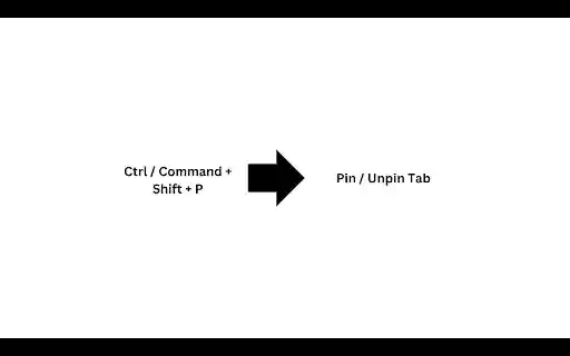 Pin/Unpin Tab Shortcut Ctrl/Command + Shift + P  from Chrome web store to be run with OffiDocs Chromium online