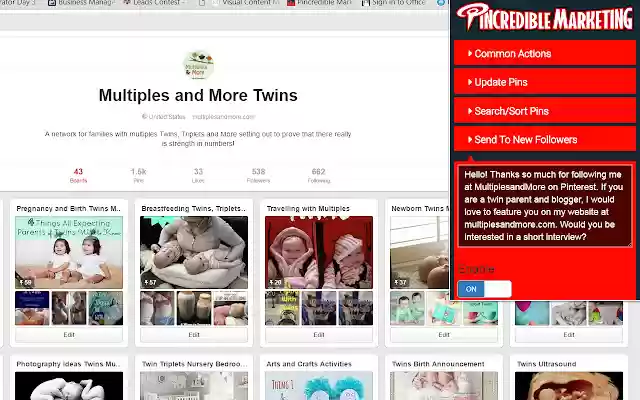 PinUp  from Chrome web store to be run with OffiDocs Chromium online