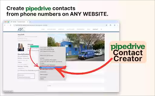 Pipedrive Contact Creator  from Chrome web store to be run with OffiDocs Chromium online