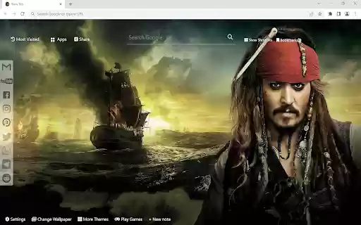 Pirates of The Caribbean Wallpaper  from Chrome web store to be run with OffiDocs Chromium online