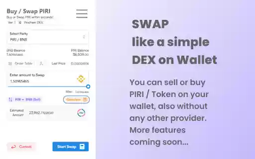 Pirichain Wallet  from Chrome web store to be run with OffiDocs Chromium online